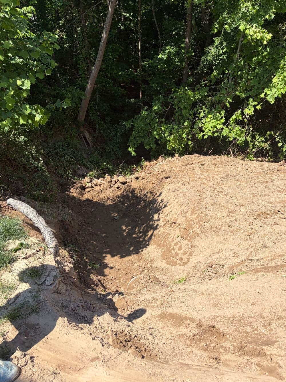 Gallery photos for Massive Backyard Erosion Repair and Land Recovery in Toano: Image #5