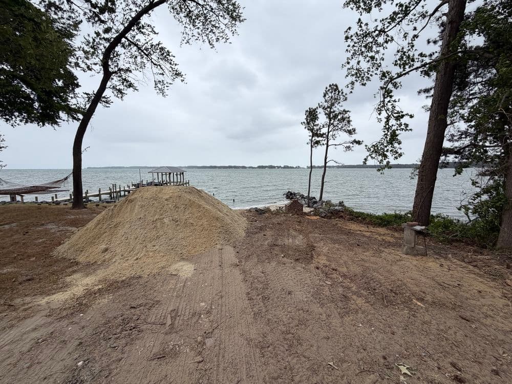 Gallery photos for Rip Rap Install and Beach Restoration in Deltaville: Image #3