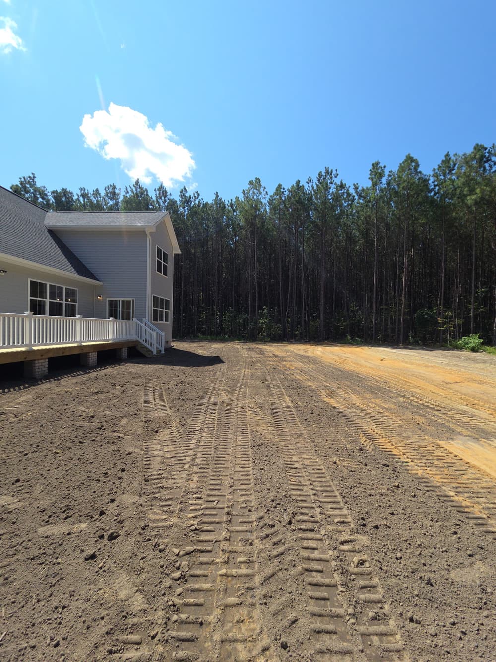 Gallery photos for Lot Grading and Hydroseed Prep in Gloucester VA: Image #1