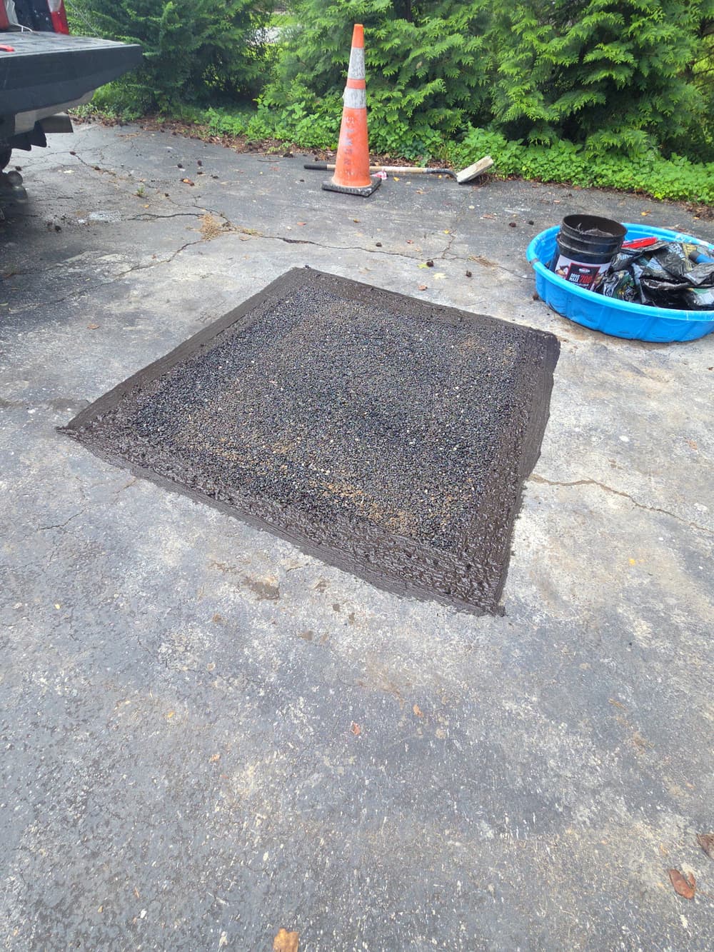 Gallery photos for Asphalt Driveway Sinkhole Repair in Richmond Virginia: Image #2