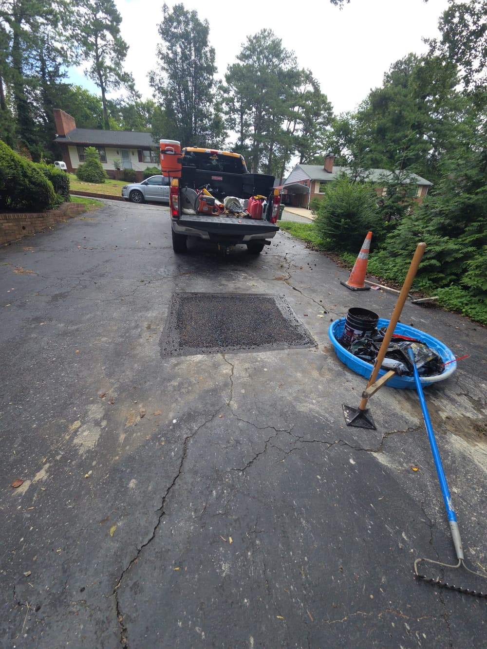 Gallery photos for Asphalt Driveway Sinkhole Repair in Richmond Virginia: Image #3