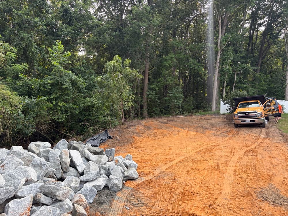 Gallery photos for Storm-Caused Sinkhole Repair and Backyard Expansion in Williamsburg: Image #8