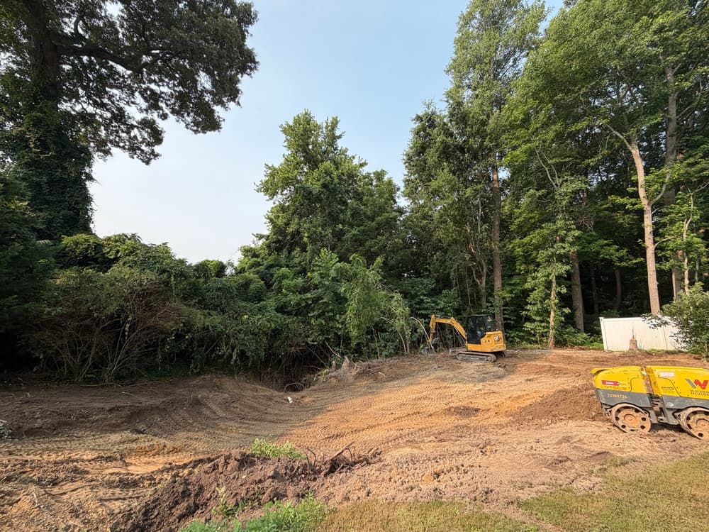 Gallery photos for Storm-Caused Sinkhole Repair and Backyard Expansion in Williamsburg: Image #5