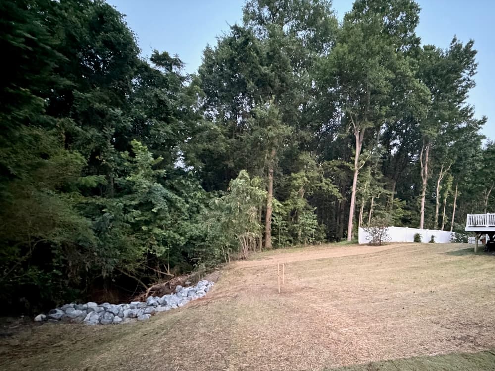 Gallery photos for Storm-Caused Sinkhole Repair and Backyard Expansion in Williamsburg: Image #11