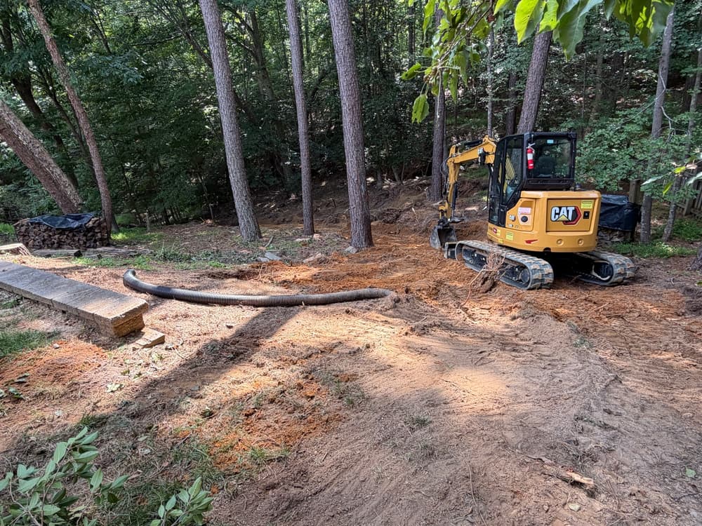 Gallery photos for Backyard Erosion and Sinkhole Repair in Toano VA: Image #3