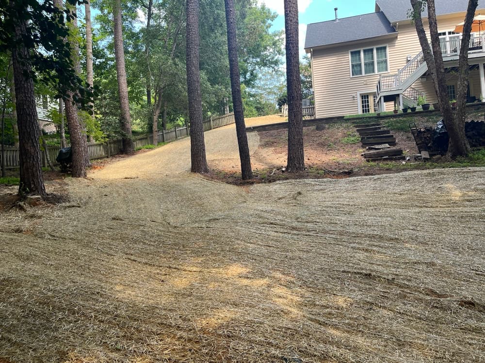 Backyard Erosion and Sinkhole Repair in Toano VA image