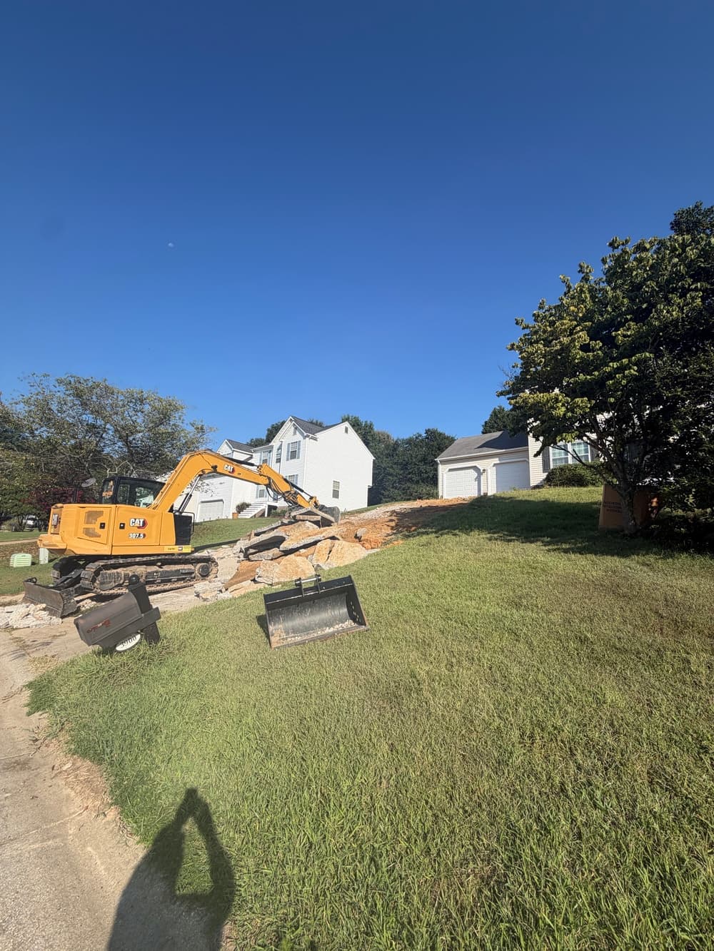 Gallery photos for Sinkhole Under Driveway Fixed and Replaced in Williamsburg: Image #3