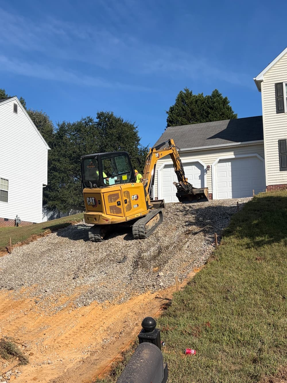 Gallery photos for Sinkhole Under Driveway Fixed and Replaced in Williamsburg: Image #6