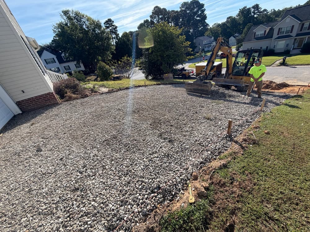 Gallery photos for Sinkhole Under Driveway Fixed and Replaced in Williamsburg: Image #7