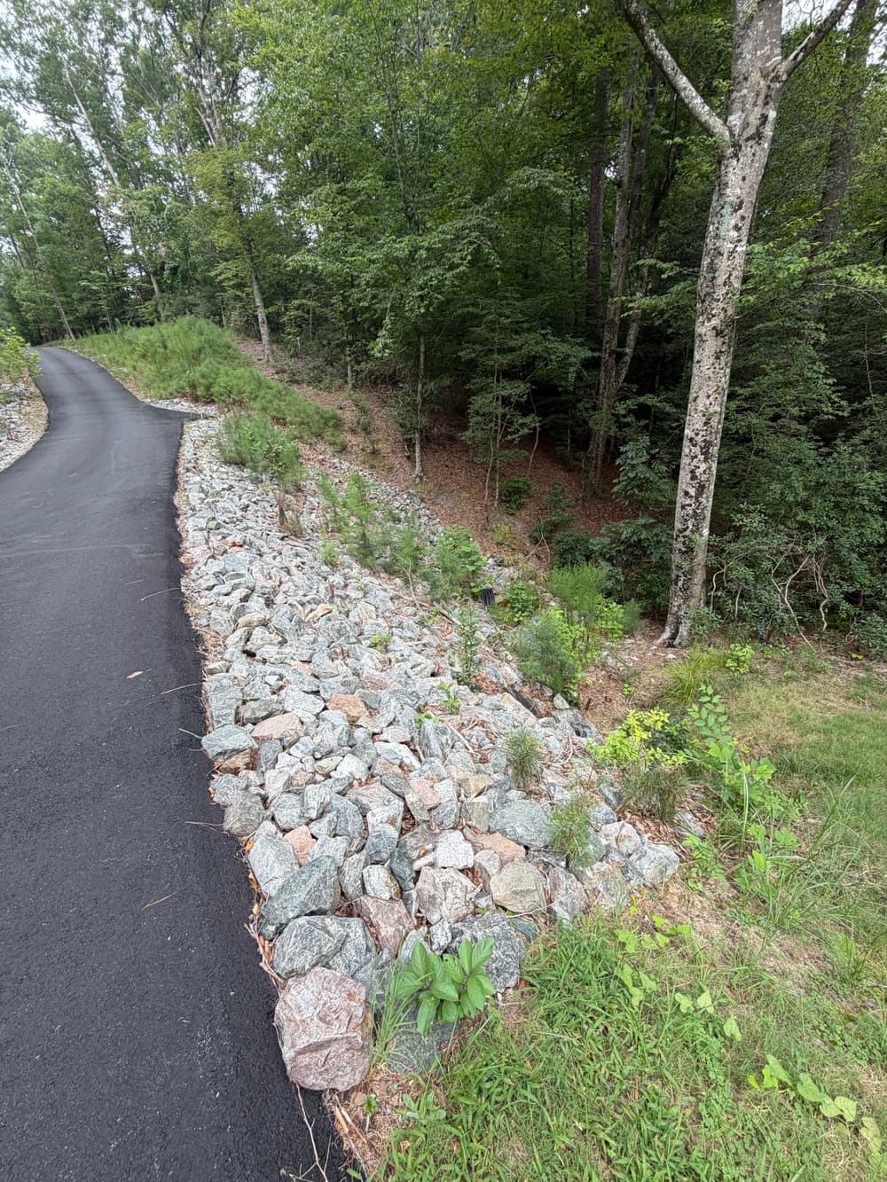 Gallery photos for Sinkhole and Erosion Repair with Rip Rap in Toano: Image #1