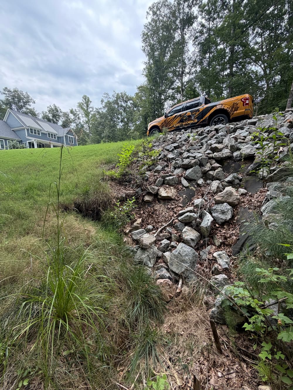 Gallery photos for Sinkhole and Erosion Repair with Rip Rap in Toano: Image #4