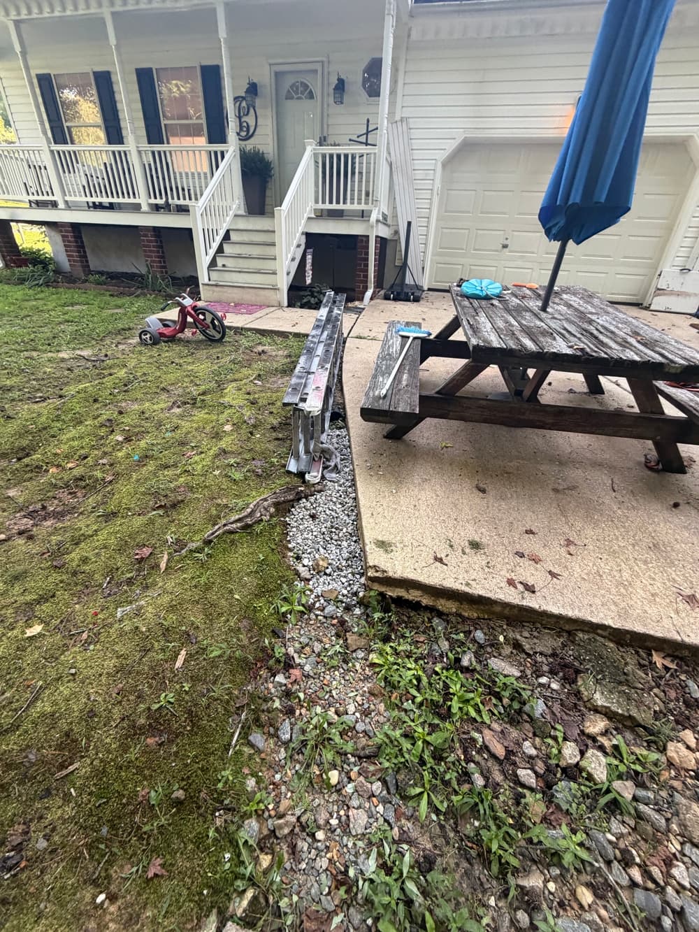 Gallery photos for Full Erosion Repair and Yard Regrading in New Kent: Image #1