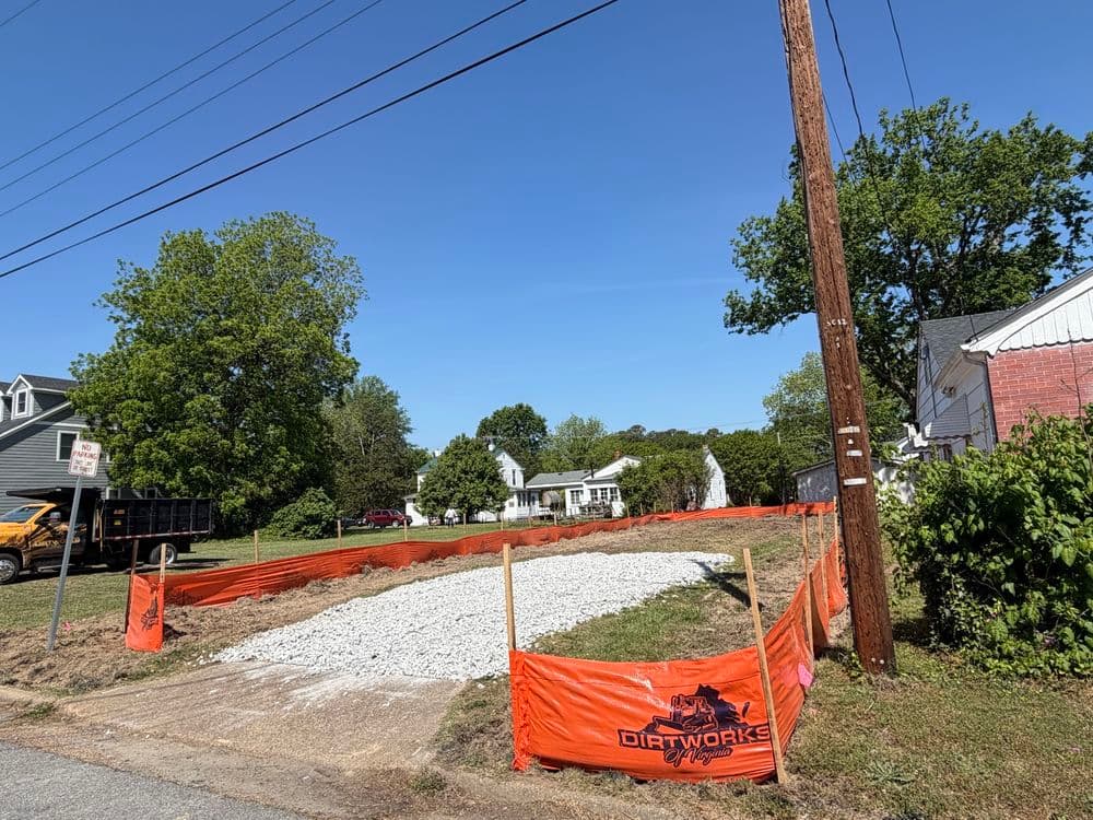 Gallery photos for Erosion and Sediment Controls Installed on Two Lots in Smithfield VA: Image #1
