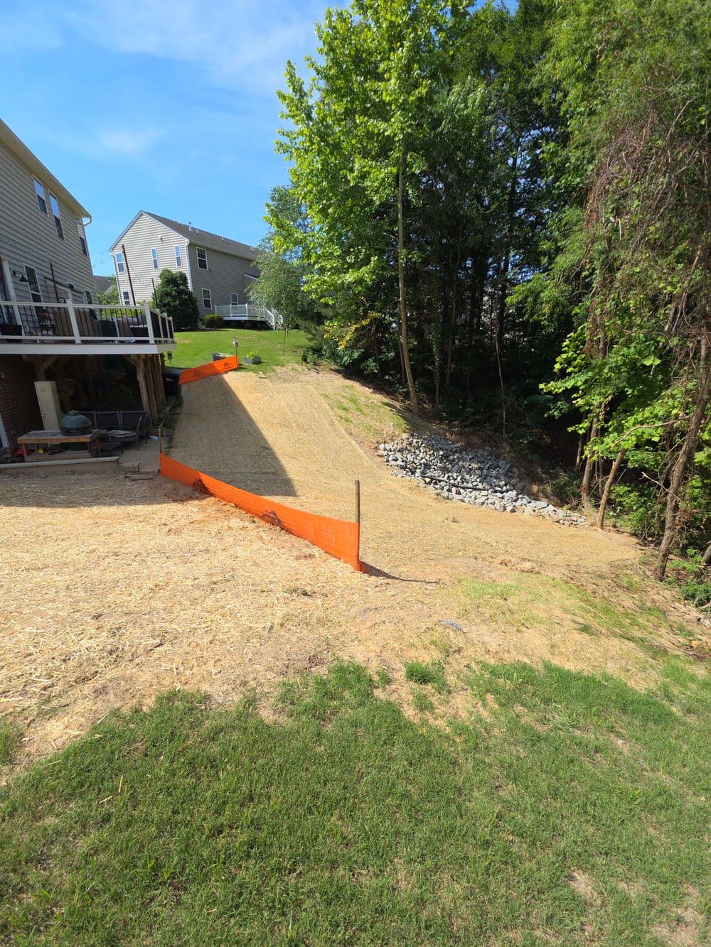 Gallery photos for Massive Backyard Erosion Repair and Land Recovery in Toano: Image #10