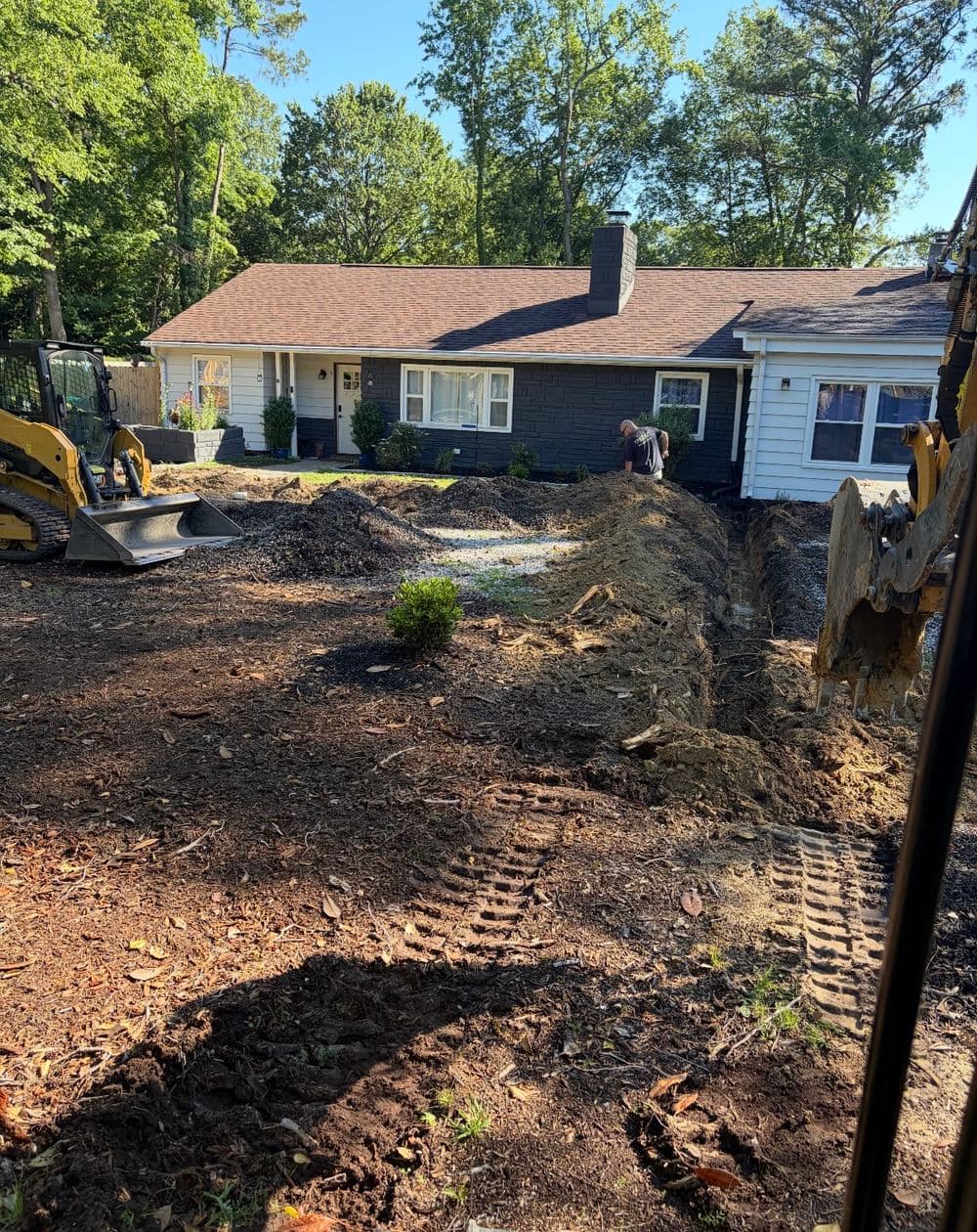 Gallery photos for Driveway Drainage Fix and RAP Install in Williamsburg VA: Image #2