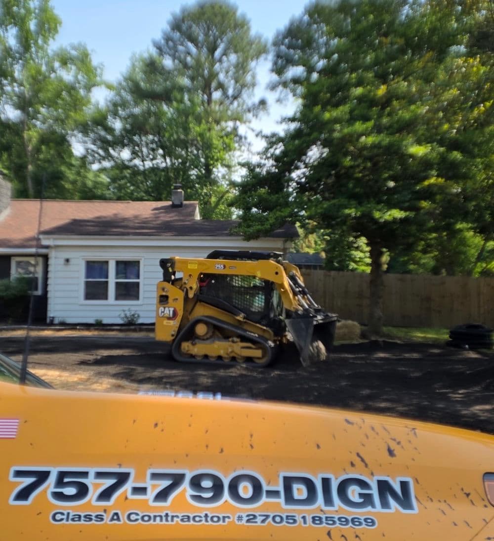 Gallery photos for Driveway Drainage Fix and RAP Install in Williamsburg VA: Image #4