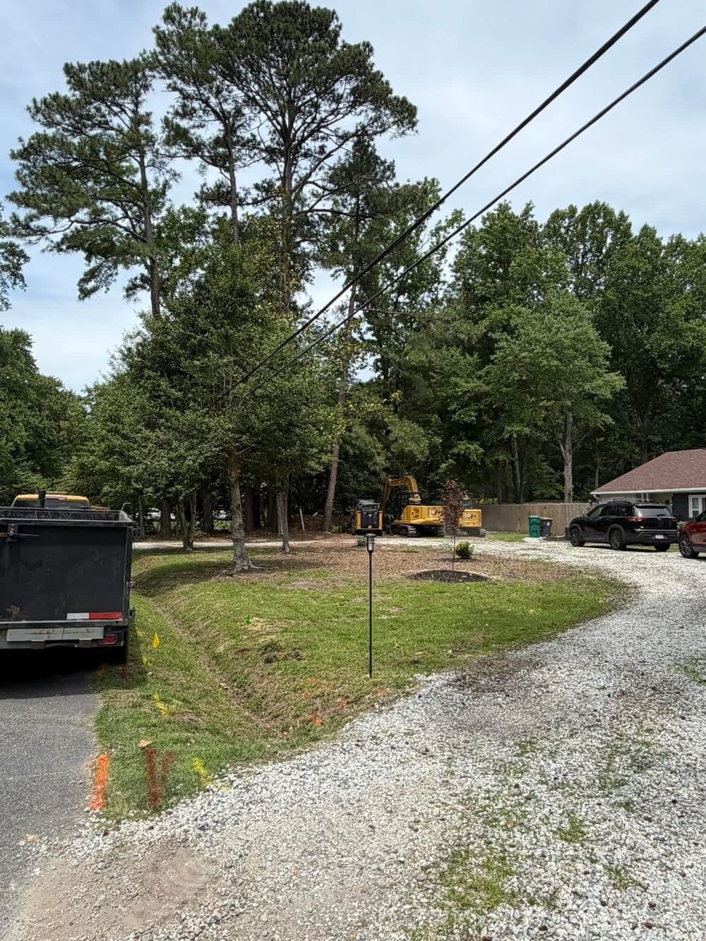 Gallery photos for Driveway Drainage Fix and RAP Install in Williamsburg VA: Image #1