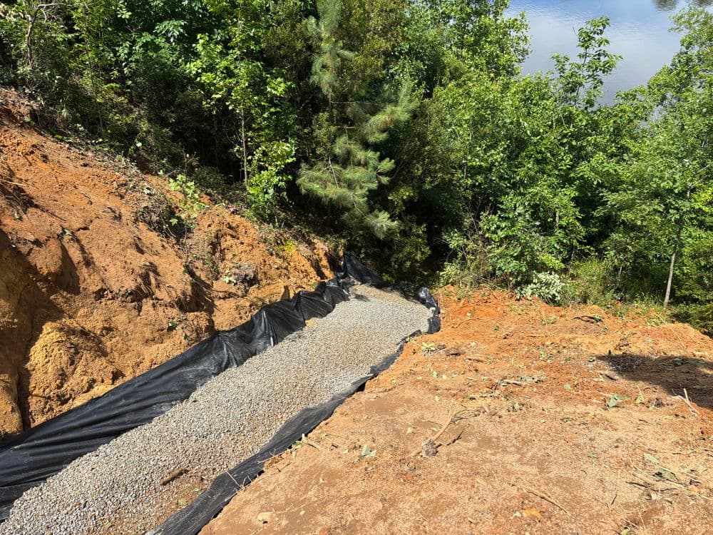 Gallery photos for Major Slope Erosion Repair on a 60% Grade in Lanexa: Image #25