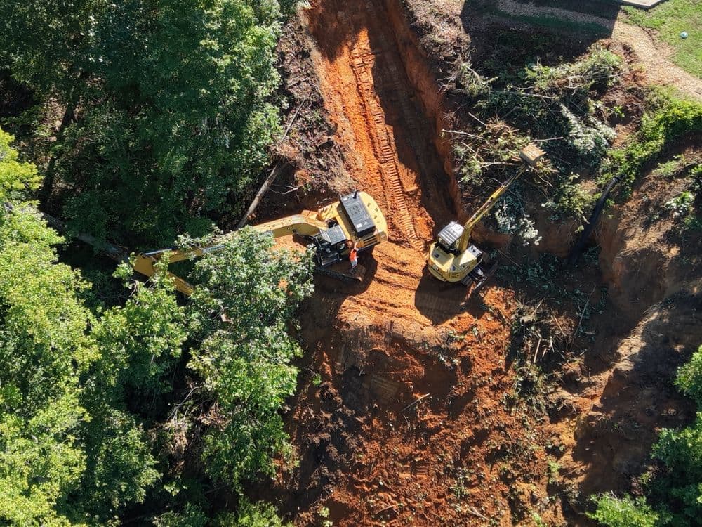 Gallery photos for Major Slope Erosion Repair on a 60% Grade in Lanexa: Image #20