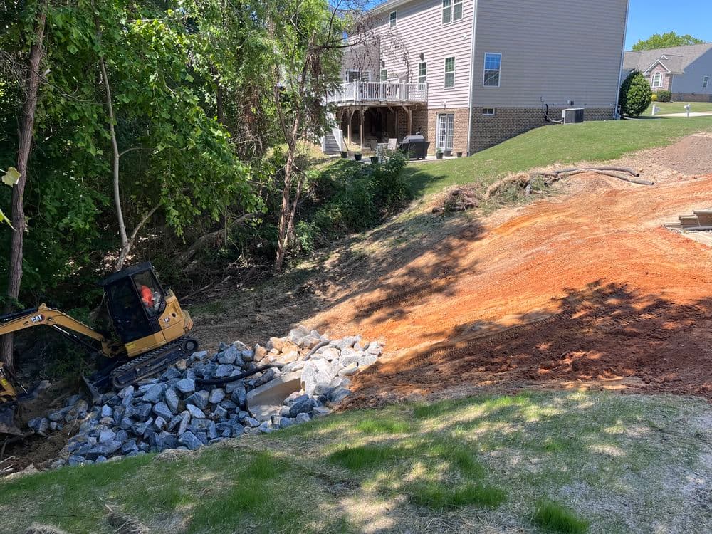 Gallery photos for Massive Backyard Erosion Repair and Land Recovery in Toano: Image #8