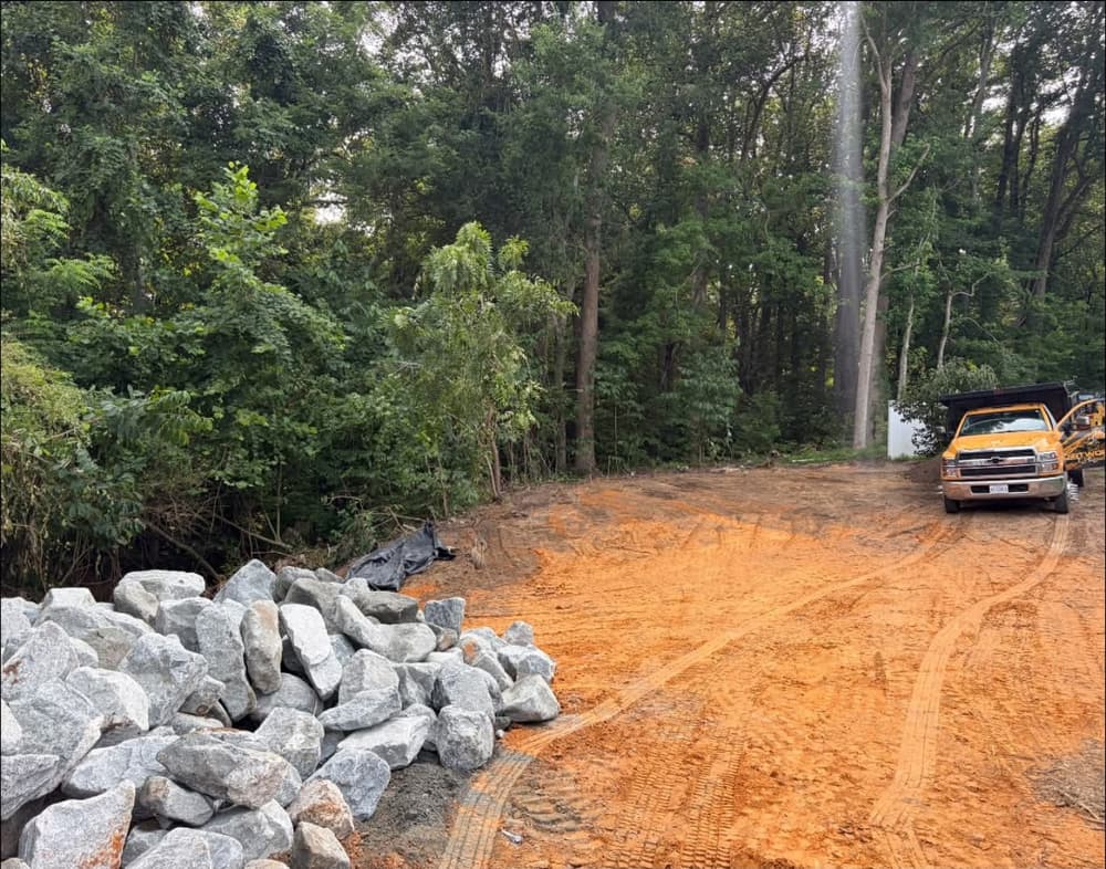 Gallery photos for Storm-Caused Sinkhole Repair and Backyard Expansion in Williamsburg: Image #7
