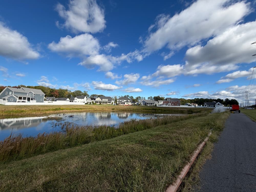 Gallery photos for BMP Pond Forebay Restoration Brought Back to Spec in Tabb: Image #1