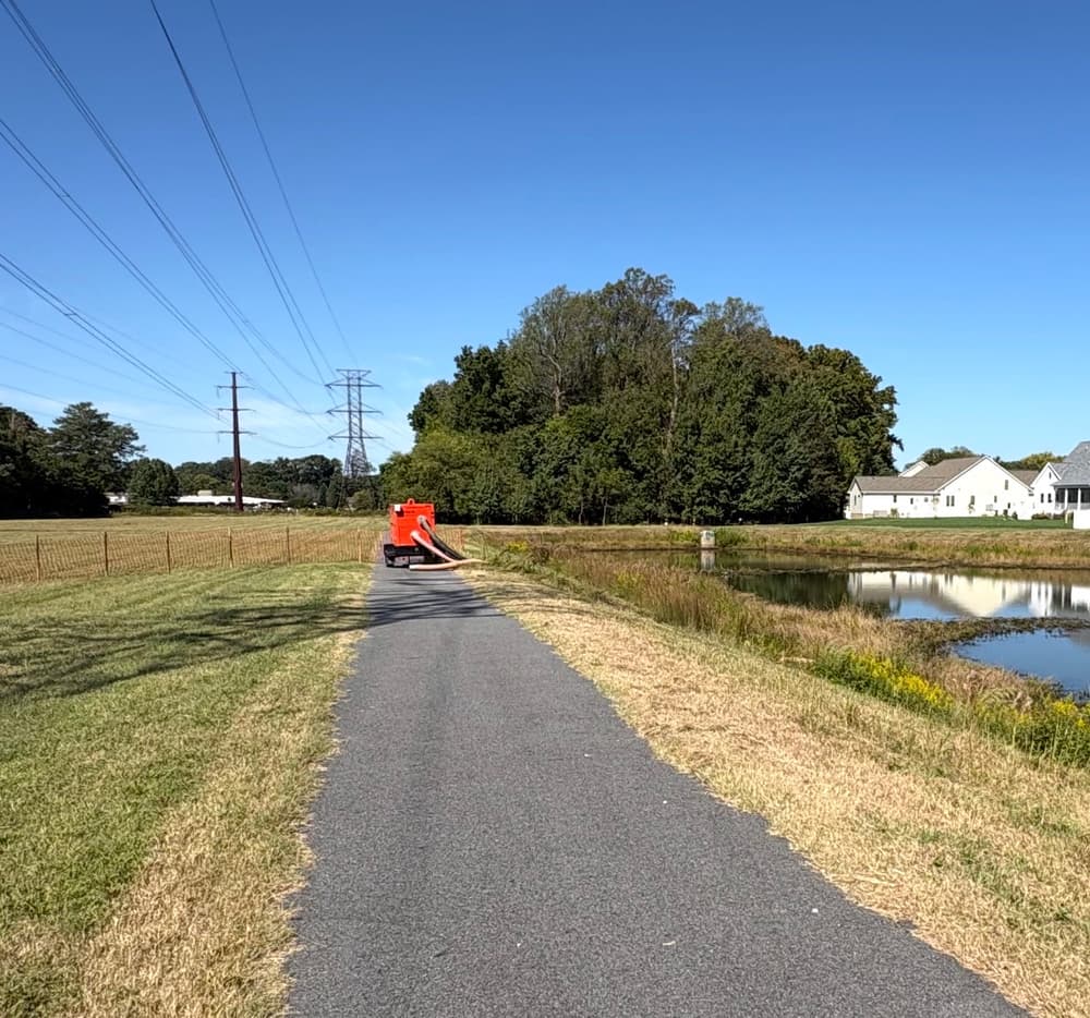 Gallery photos for BMP Pond Forebay Restoration Brought Back to Spec in Tabb: Image #2