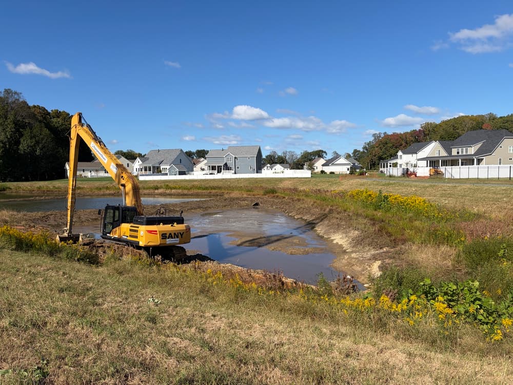 Gallery photos for BMP Pond Forebay Restoration Brought Back to Spec in Tabb: Image #6